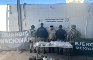 Guardia Nacional y Ejército Mexicano aseguran más de 102 kilos de droga y armamento en Sonora
