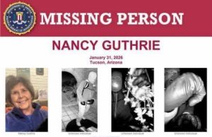 Sin indicios en Sonora sobre Nancy Guthrie: Fiscalía