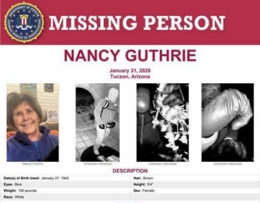 Sin indicios en Sonora sobre Nancy Guthrie: Fiscalía