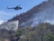 Incendio forestal en Arivechi alcanza 70% de control y avanzan labores de liquidación