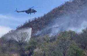Incendio forestal en Arivechi alcanza 70% de control y avanzan labores de liquidación