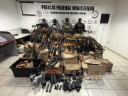 Mesa Estatal de Seguridad asegura arsenal de alto poder en San Luis Río Colorado