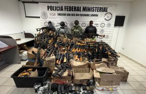 Mesa Estatal de Seguridad asegura arsenal de alto poder en San Luis Río Colorado