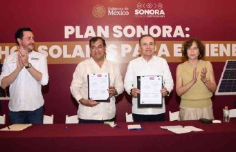 Durazo lanza programa de paneles solares para reducir hasta 70% el recibo de luz en hogares sonorenses