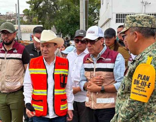 Supervisa Durazo atención a familias afectadas por lluvias extraordinarias en Nogales