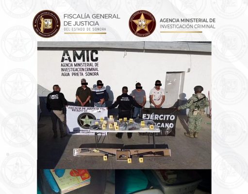 Cateo en Agua Prieta permite detener a cuatro personas y desarticular presunto esquema ilegal de préstamos