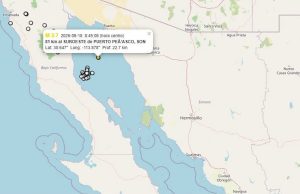 Sin afectaciones tras sismo cerca de Puerto Peñasco